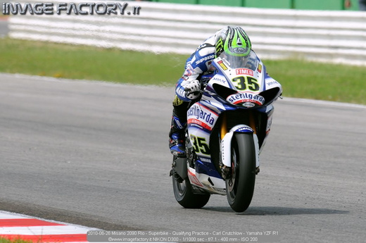 2010-06-26 Misano 2090 Rio - Superbike - Qualifyng Practice - Carl Crutchlow - Yamaha YZF R1
